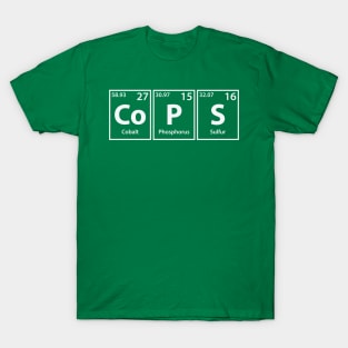 Cops (Co-P-S) Periodic Elements Spelling T-Shirt